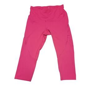 Layer 8 Pink Capri Leggings Qwick Dry Stretch Activewear Sz Small